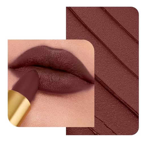 LoveChild Masaba 90s Drip Pantastic (Wine Red) Luxe-Matte Lipstick with Intense One-Swipe Color Payoff in High-Pigment HD Crème Matte Formula, 4gm