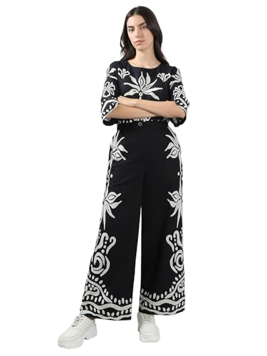 Vero Moda Women's Wide Leg High Rise Black Pants