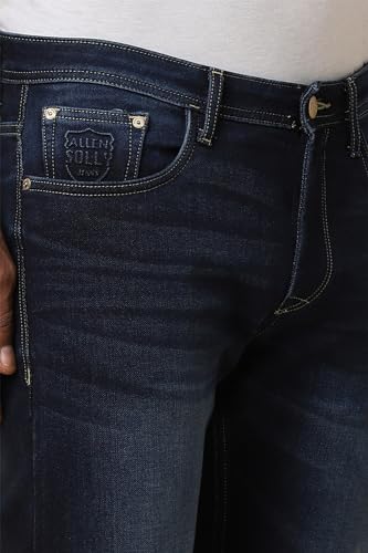 Allen Solly Men's Skinny Jeans (ALDNVSKFG56880_Navy