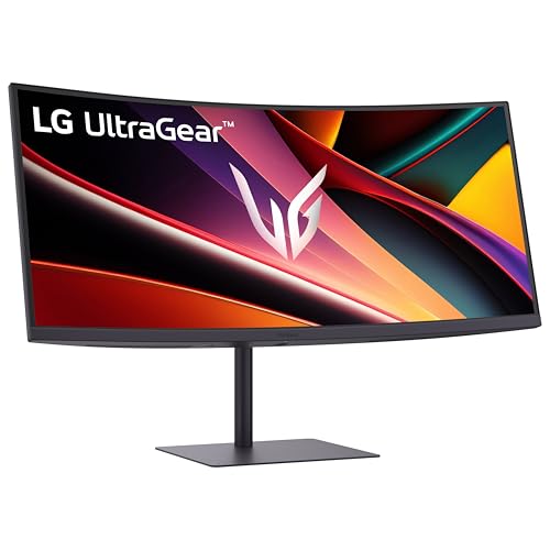 LG 34G630A-B 34-Inch Ultragear WQHD (3440 x 1440) Curved Gaming Monitor, 240Hz, 1ms, FreeSync Premium, DisplayHDR 400, Built-in Speaker, HDMI, DisplayPort, USB Type-C, Tilt/Height/Swivel Stand, Black