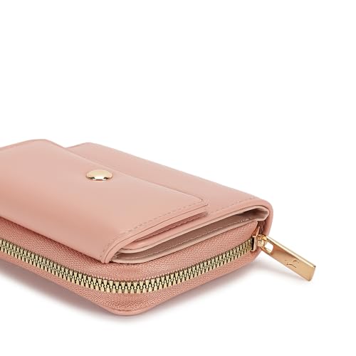 Fastrack Women's Mini Organizer Wallet | Flap Closure, Tri-Fold Design, Zip Coin Pocket, Card & Cash Slots | Compact & Organized | 6 Months Warranty