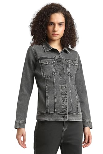 FOREVER 21 Women's A-Line Coat (FWA23JCJF0019_Grey