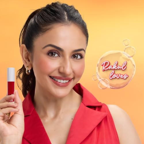 Just Herbs Water Baby Smudge & Transfer Proof | 12hrs Stay | Richly Pigmented Infused with Aloe Vera Multipurpose Water Tint for Lips, Cheeks and Eyelids for Women 6.5ml (Orange You Cute)