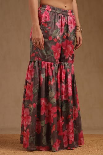 Soch Women's Chinon Salwar Suit Set (OWA5CD22374_Brown