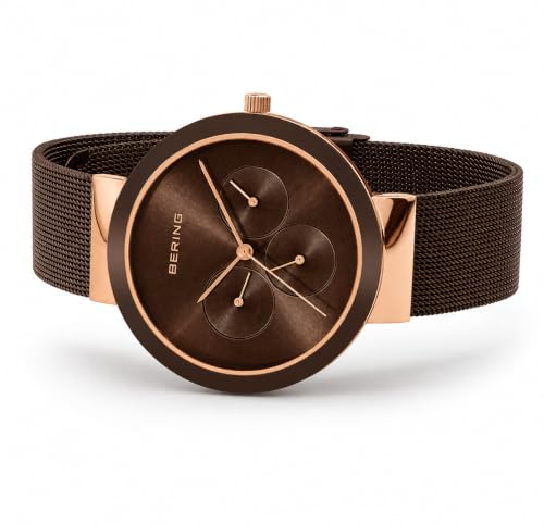 BERING Round Analog Brown Dial Women Watch - 35036-262