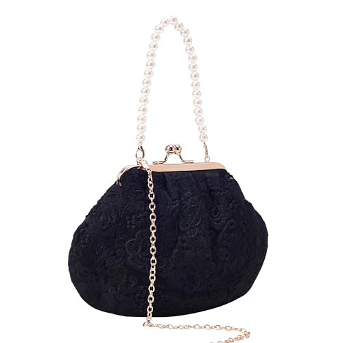 Lino Perros Womens Black Clutch