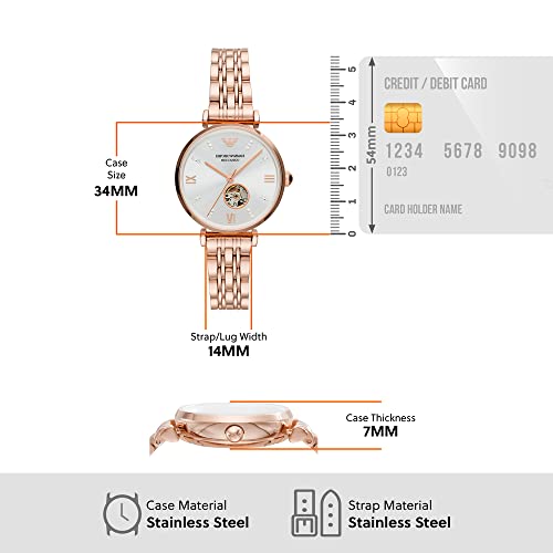 Emporio Armani Analog Silver Dial Women's Watch-AR60023T