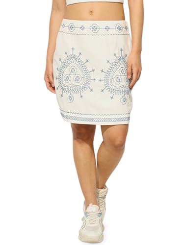 ONLY Flared High-Rise White Skirt