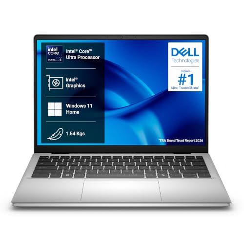Dell 14 AI Powered Laptop, Intel Core Ultra 5 225U Processor, 16GB:512GB, 35.5cm (14") FHD+ 400nits Display, (Dell 14), Backlit Keyboard + Fingerprint Reader, Win 11 + MSO'24, 1.54kg Thin & Light