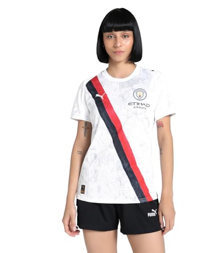 Puma Women's Regular Fit Jerseys (781081_White-Black