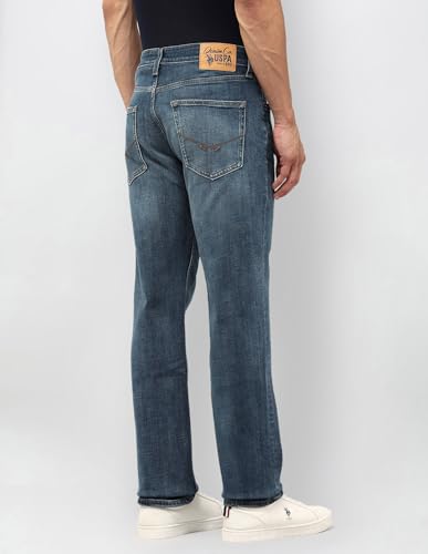 U.S. Polo Assn. Denim Co. Men's Harold Slim Straight Fit Blue Jeans (UDJEN1891_Blue_30)