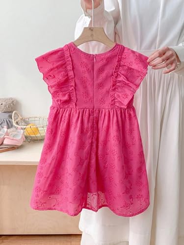 Tagas Girls' Dress |Girls’ Embroidered Ruffle Sleeve Dress |Dresses birthdaydress for Babygirls |