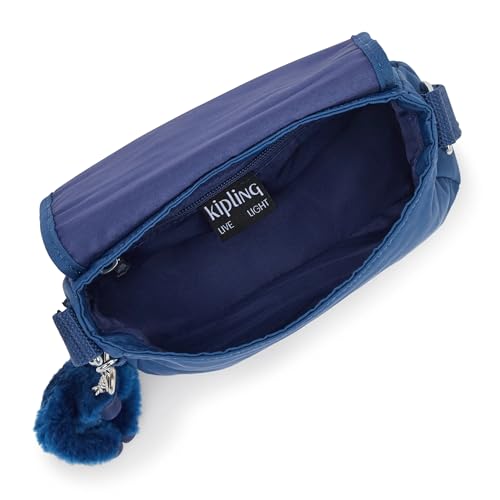 Kipling Sabian Printed Crossbody Mini Bag, Casual Blue, 7.75"L x 6"H x 3.25"D, Kipling Women's Sabian U Crossbody Bag