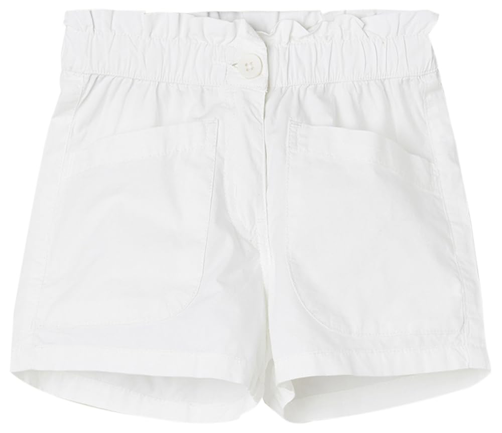 Max Girls Solid Shorts(White_3-4 Y)