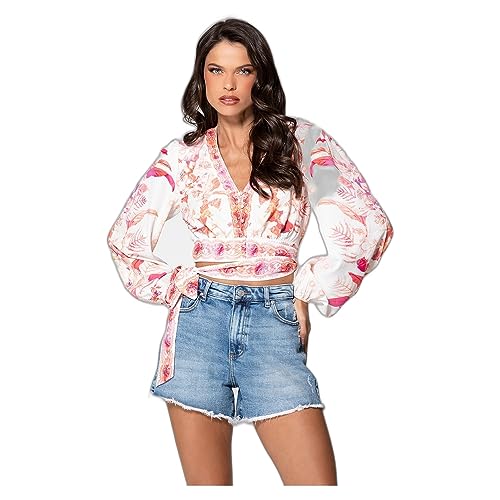 GUESS Multi Viscose Blend Printed Gisel Top