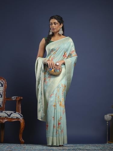 Meena Bazaar Women's Art Silk Saree | Elegant Designer Silk Saree | Soft Lightweight Traditional Ethnic Saree for Wedding, Festival, Party & Special Occasions