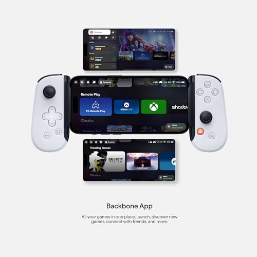 Backbone 2nd Gen PlayStation Edition Online Game Services Console for Android and iPhone 15 Series (USB-C) Turn Your Phone into a Gaming Console - Play PlayStation, Xbox, Call of Duty & More