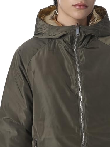 ONLY Women's Solid Regular Fit Green Jacket