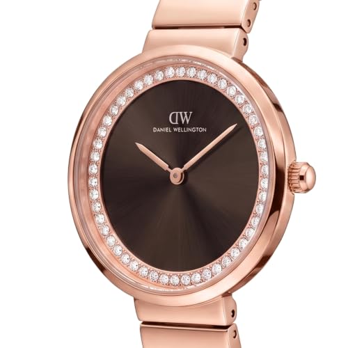 Daniel Wellington Round 30mm Brown Dial Analog Women Watch - DW0DL1701