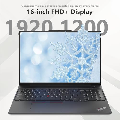 Lenovo ThinkPad E16 Gen 2 Business Laptop, 16" FHD+ Display, AMD Ryzen 7 7735U, 64GB DDR5 RAM, 1TB SSD, Fingerprint, Backlit, Wi-Fi 6, Windows 11 Pro, Bundle with Targus USB-C 100W Docking Station