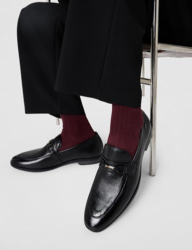 LC9543E Men's Leather Shoes I COMFORTABLEI Stylish Formal Shoes for Men's Office & Business_LC9543EBLACK_42EU/8UK