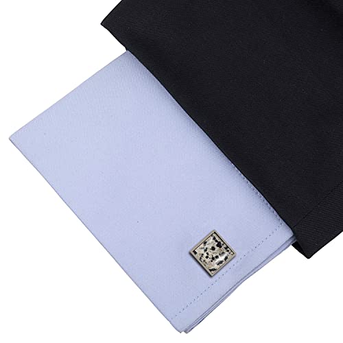 Peluche Natural Mother of Pearl Stone (Semi-precious) Cufflinks for Men