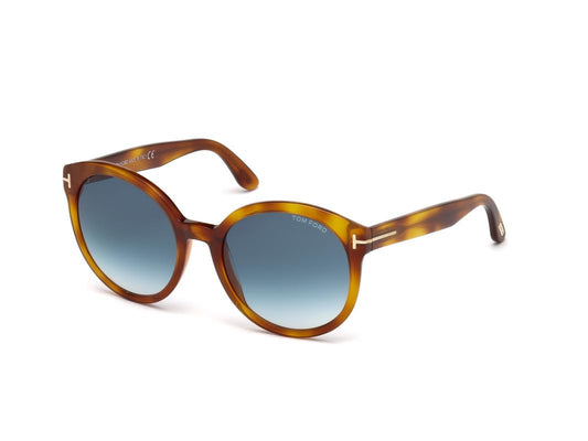 Tom Ford FT0503 53W Blond Havana Phillipa Round Sunglasses Lens Category 2 Size