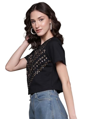 Label RITU KUMAR Black Paulina Top