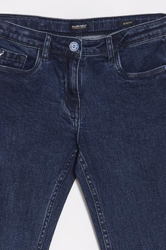 Allen Solly Girls Navy Slim Fit Jeans