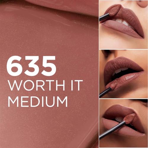 L'Oreal Paris Infallible Matte Resistance Lipstick, 635 Worth It Medium (Pack of 2)