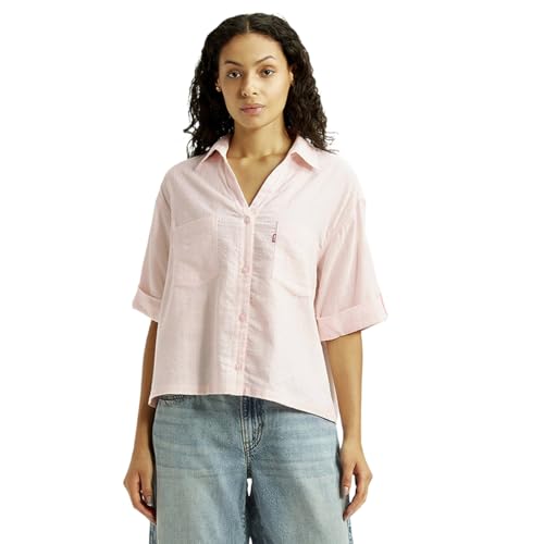 Levi's Women's Solid Regular Fit Shirt