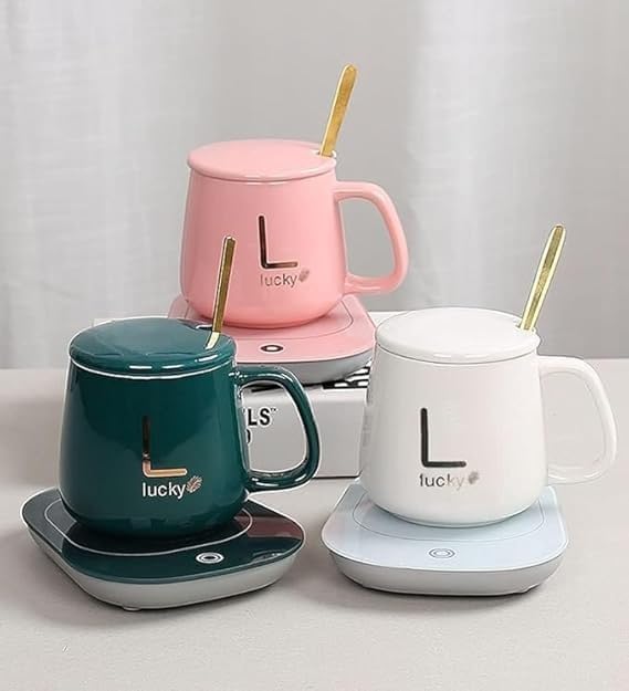 Rugmi Coffee Mug Warmer with Auto Shut-Off – Electric Cup Heater Plate with Thermostat – Desktop Beverage Warmer for Home Office(Multicolor)