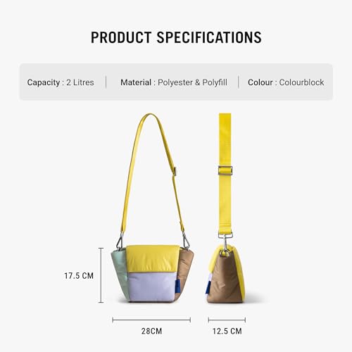 DailyObjects Colourblock Puft Bucket Sling Bag