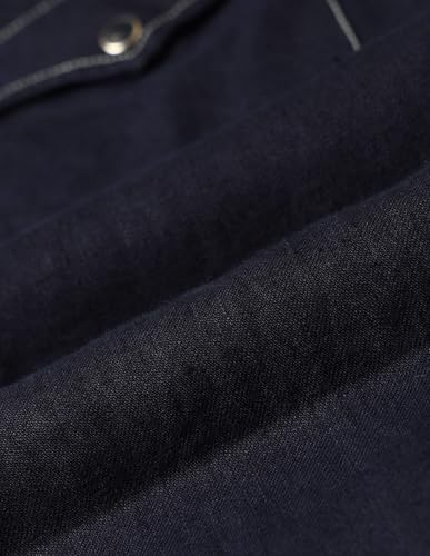 U.S. POLO ASSN. Pacho X Convertible Collar Linen Shirt (USSHTP0921_Navy_40)