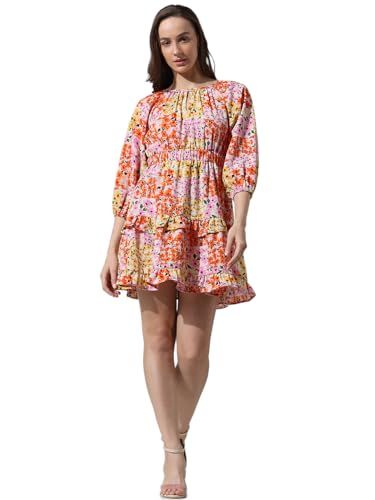 ONLY Women's Polyester A-Line Mini Dress (15336029-Cloud Dancer_Cloud
