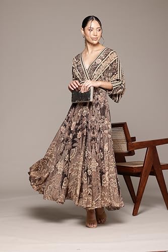 Ritu Kumar Black Arohi Maxi Dress