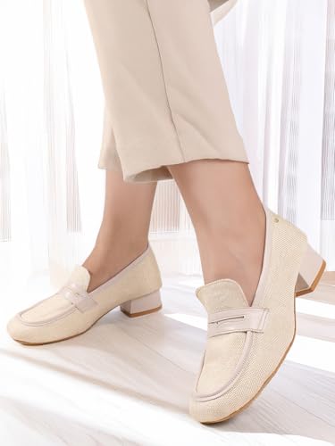 ELLE Women Fashion Pump,Cream,UK-3