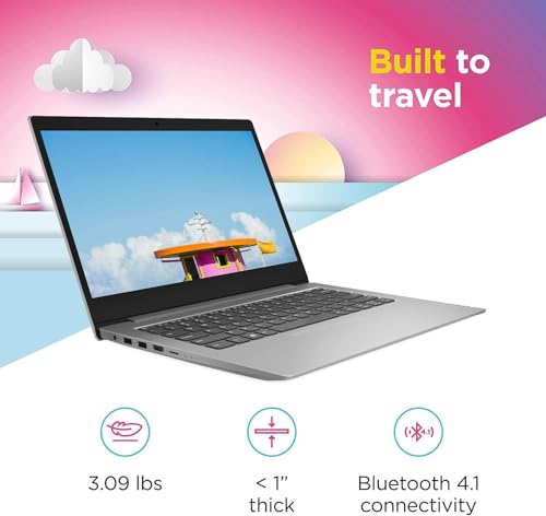 Lenovo 14 IdeaPad Laptop • Intel Quad-Core Processor • Microsoft 365 • Copilot AI • 14" Anti-Glare Display • 4GB RAM • 2TB Storage(1TB SSD+1TB OneDrive) • Windows 11 Pro • w/WOWPC Recovery USB