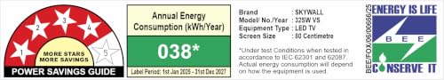 Skywall 80 cm (32 inches) HD Ready Smart QLED TV 32SWVS (Black)