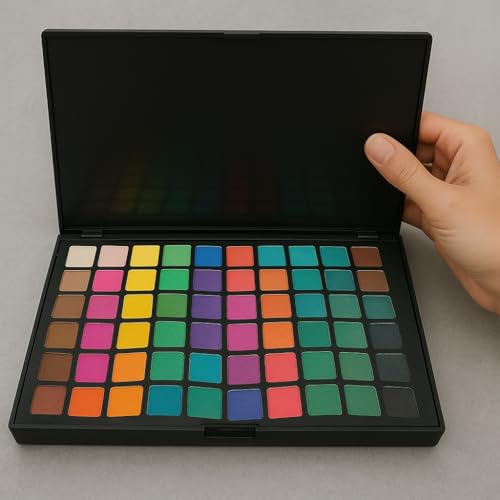 MEGAGA USA Color Explosion Makeup Kit Thirty Vibrant & Neutral Tones in One Sleek Case
