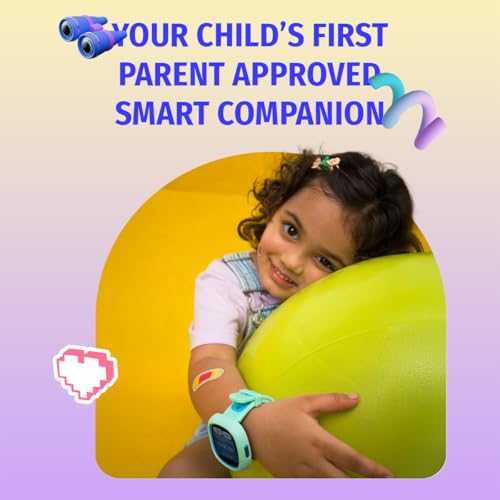 Noise Junior Champ 3 Smart Watch for Kids | 3-in-1 Look with 2 Switchable Bumpers, in-Built Learning Hub, Habit Builder, Exam & School Mode, SOS, 100+ Cloud Faces, Parental Control (Black Blaze)