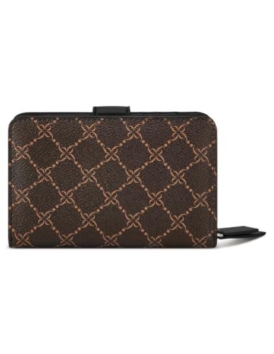 Nine West Lockup 9s French Wallet, Brown Black