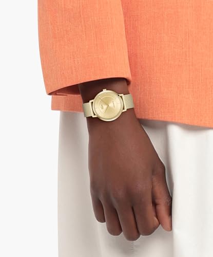 Lacoste Crocorigin Women's 2H Quartz Watch – 35mm Slim Case, Crystal Sunray Dial, Mesh Bracelet, Elegant and Versatile - Gift for Her