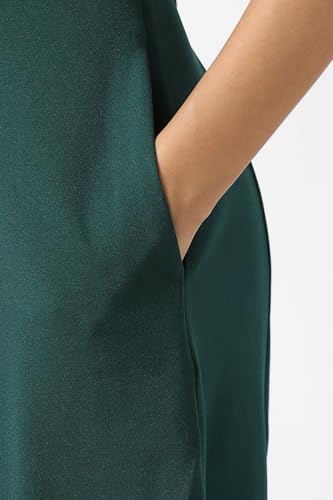 Women Green Embellished Knee Length Party Dress