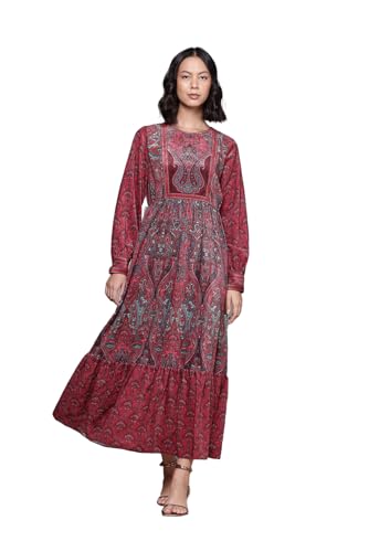 Aarke Ritu Kumar Deep Pink Aaira Velvet Long Dress