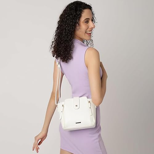 Fastrack Solid Sling Bags for Women, Ladies and Girls | plain Bag for Womens, Ladies and Girls | Made of Premium Faux Leather