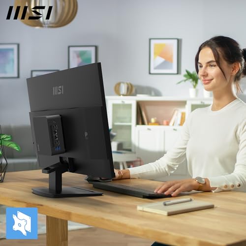 MSI PRO MP243L E14 24" IPS Gaming Desktop Monitor 1920 x 1080 (FHD), 144Hz, Adaptive Sync, HDR Ready, HDMI, VGA Port, VESA Mount, Tilt, 4-Side Slim Bezel, 1ms