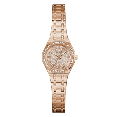 GUESS Rose Gold Round Dial Analog Women's Watch - GW0931L4