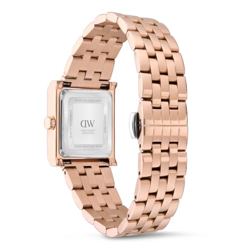 Daniel Wellington Square 24mm Silver Dial Analog Women Watch - DW0DL2801