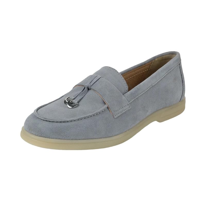tresmode Angil Platinum Women's Casual Loafers in Size 7 UK / 40 EU